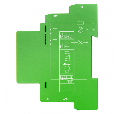 Comutator inteligent DIN Rail Shelly Pro Dimmer , 2 canale [1]