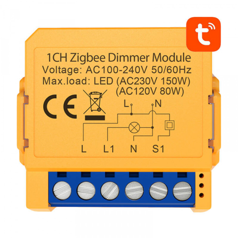 Relee Wireless - Comutator inteligent pentru prize ZigBee Avatto ZDMS16-2 TUYA