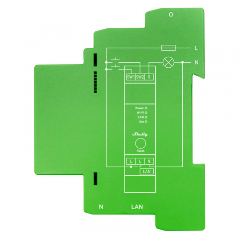Comutator inteligent pentru șină DIN Shelly Pro Dimmer , 1 canale [2]