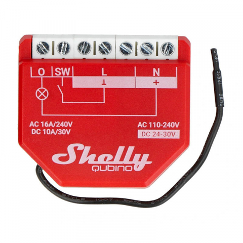 Relee Wireless - Releu inteligent Shelly Qubino Wave PM1 cu contor de putere, protocol Z-Wave