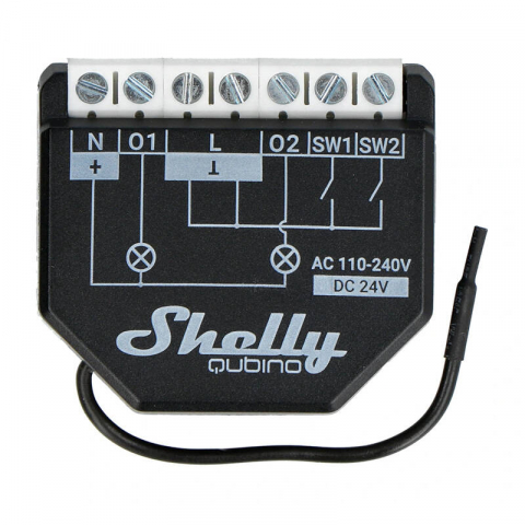 Relee Wireless - Controler inteligent Shelly Qubino Wave Shutter pentru jaluzele, cu protocol Z-Wave