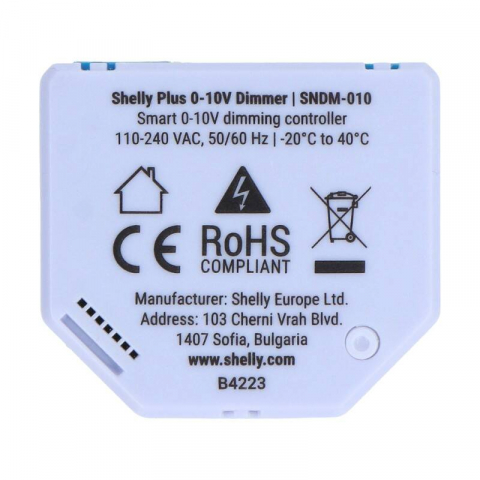 Dimmer pentru iluminat Shelly Plus WiFi 0-10V, compatibil cu Amazon Alexa și Google Assistant [3]