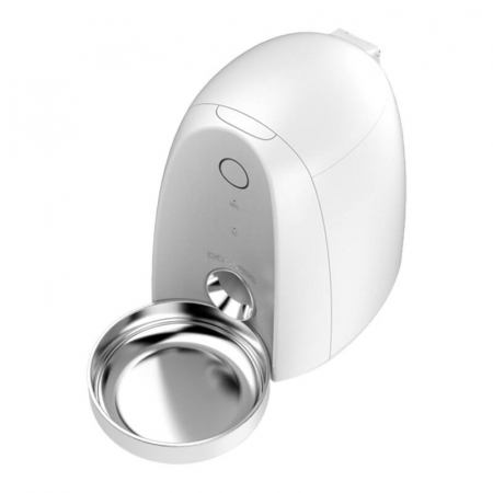 Dispenser de hrana, automat, pentru animale de companie cu bol metalic WIFI mini Dogness (alb) [2]