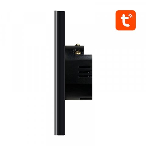 Intrerupator tactil ZigBee Avatto ZTS02-EU-B2, 2 Canale, Tuya, Negru [2]