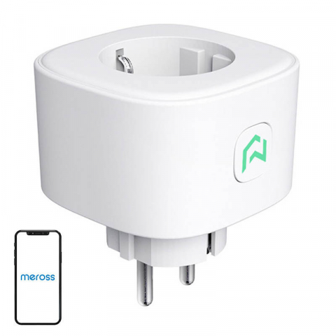 Prize WiFi - Pachet 2 prize inteligente Meross MSS210HKKIT, Schuko, 16A, Wi-Fi, Apple HomeKit