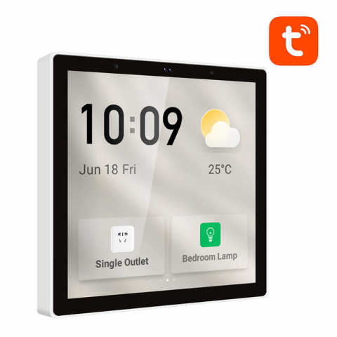 Panou de control SMART Avatto T6E, ZigBee, accepta peste 100 de dispozitive, Tuya, Wi-Fi, Negru [1]