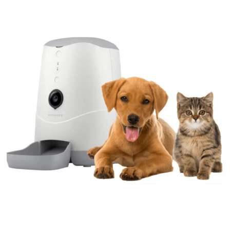 PETONEER NUTRI VISION – Dispenser smart pentru hrana animalelor de companie, Camera 720P, Wireless, Control din aplicatie, ALB [3]