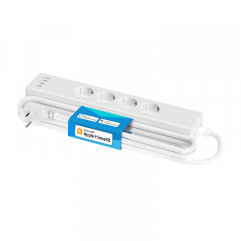 Prelungitor smart Meross MSS425FHK(EU), 4xAC, 4xUSB-A, 1,8m (HomeKit) [1]