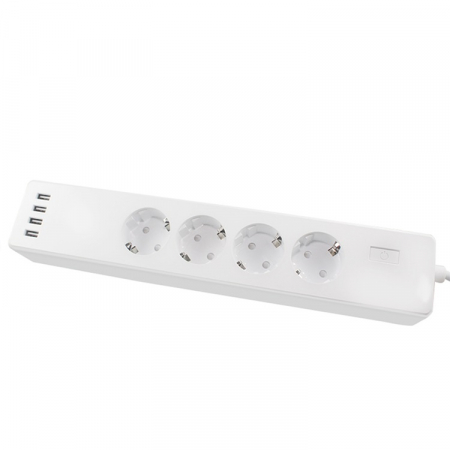 Prelungitor Smart Tuya, 4 prize si 4 porturi USB, Wireless [1]