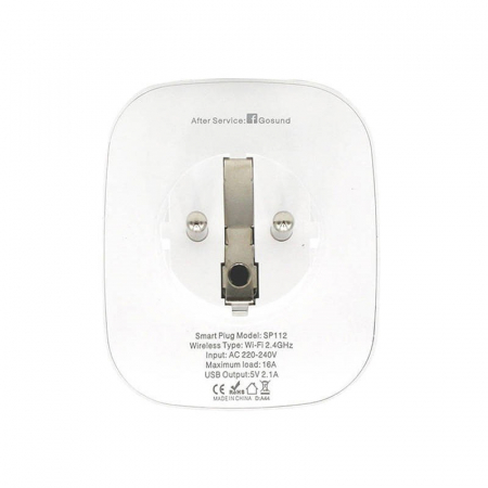 Priză inteligentă WiFi Gosund SP112 2xUSB, Tuya [3]