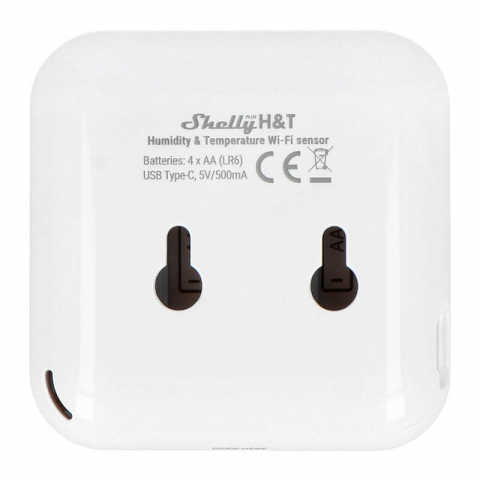 Senzor de umezeală și temperatură Wi-Fi Shelly H&amp;T (alb) [3]