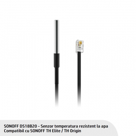 Senzor monitorizare temperatura, rezistent la apa SONOFF DS18B20 [3]