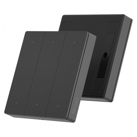 Intrerupatoare Smart - Sonoff R5 - Intrerupator mecanic inteligent cu 6 Butoane, Gri
