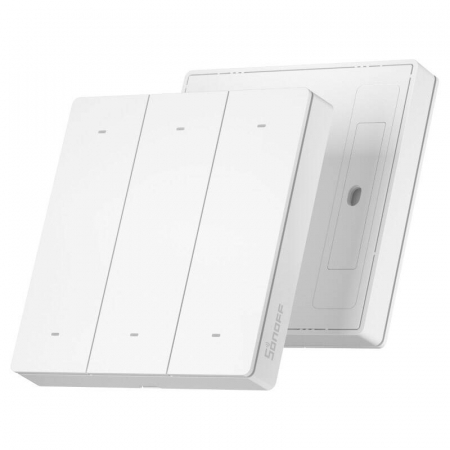 Intrerupatoare smart - Sonoff R5 - Intrerupator mecanic inteligent cu 6 Butoane, Alb