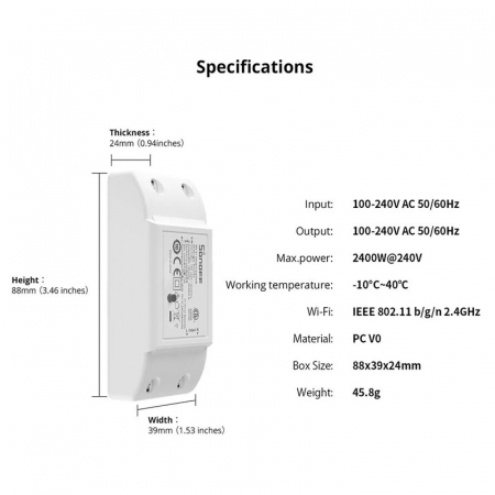 Sonoff Basic R4 - Comutator WiFi Inteligent cu Modul Magic Switch și Control Remote [3]