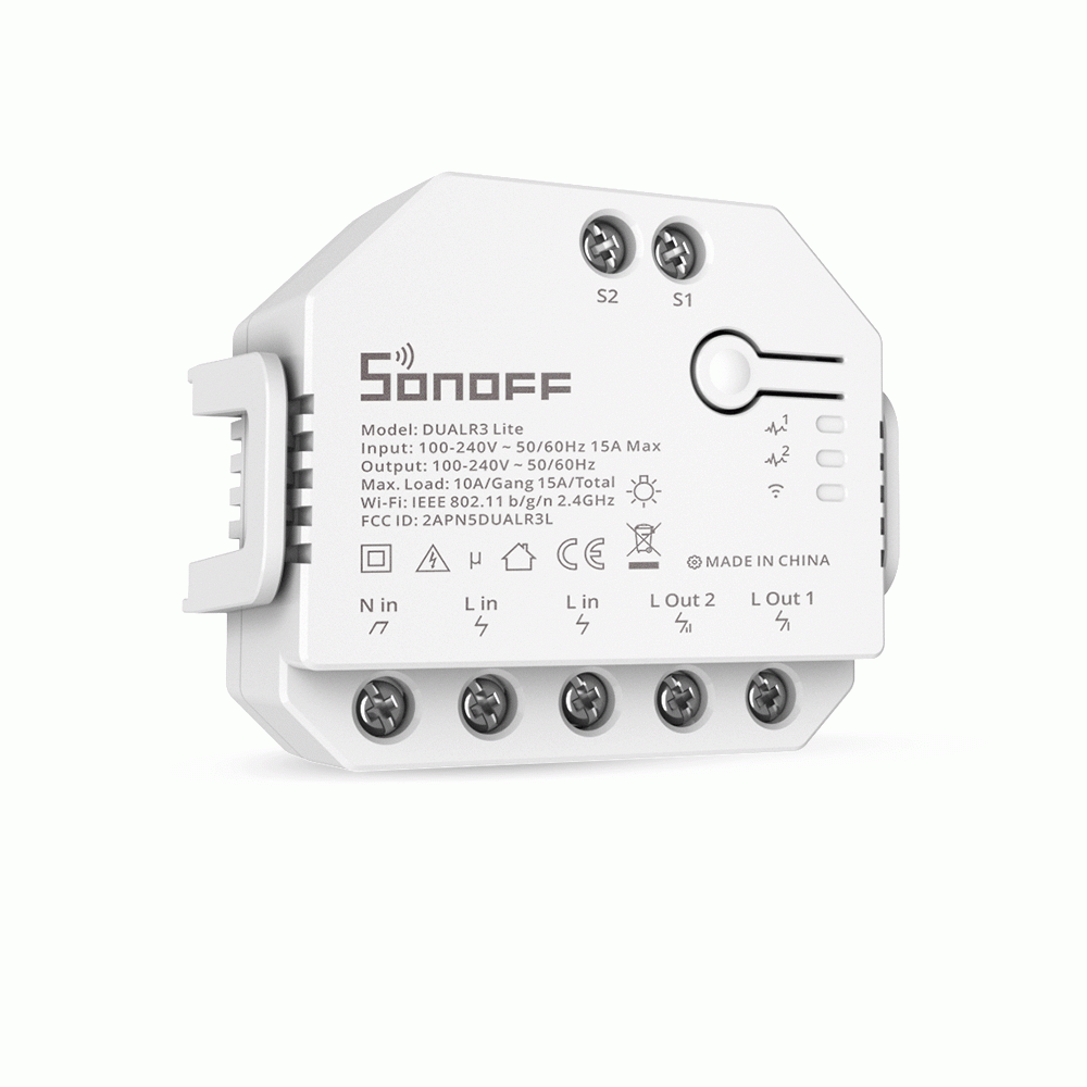 Sonoff Dual R3 Lite - Releu WiFi Inteligent cu 2 Canale, Control Vocal [2]