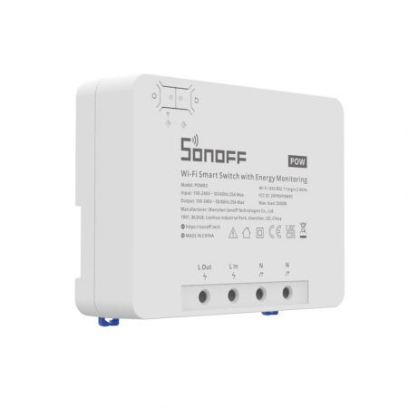 Sonoff POW R3 - Releu WiFi, 1 canal, monitorizare consum energie, 25A [1]