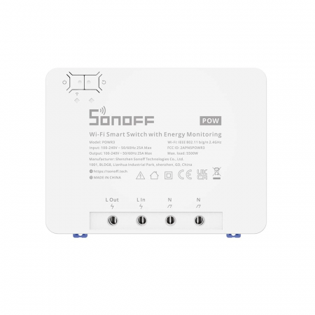 Sonoff POW R3 - Releu WiFi, 1 canal, monitorizare consum energie, 25A [3]