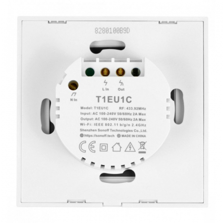 Sonoff T1EU1C-TX - Intrerupator touch, 1 buton, WiFi si RF 433Mhz [3]