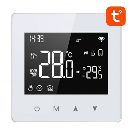 Termostate Smart - Termostat smart pentru centrale termice, Avatto WT198, WiFi, TUYA