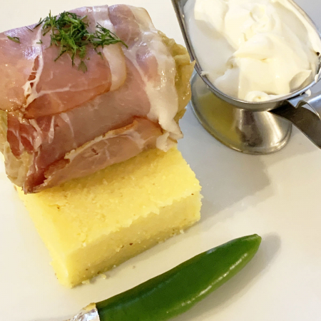 Meat and cabbage rolls with polenta [1]