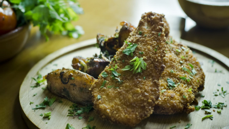 Chicken dishes - Meniu snitel de pui in panko