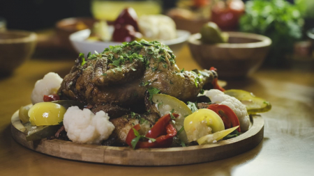 Chicken dishes - Cocosel de munte la cuptor