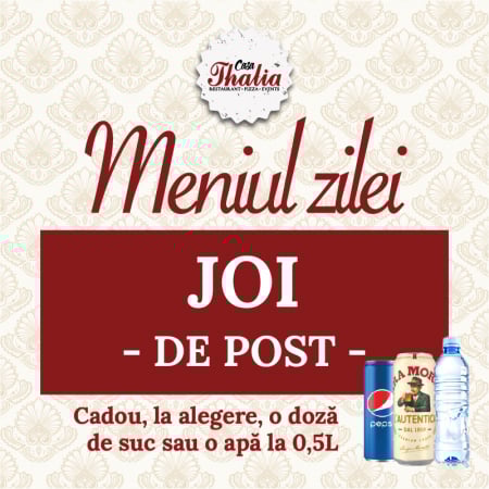 Meniul zilei de Joi - de Post