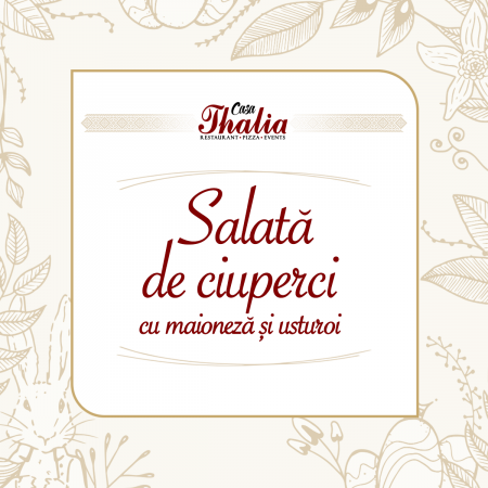 Produse si platouri de Paste - Salata de ciuperci cu maioneza si usturoi