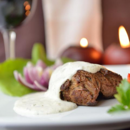 Specialities - Beef in gorgonzola sauce