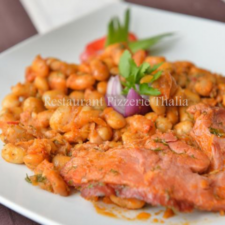 Pork dishes - Beans with smoked meat