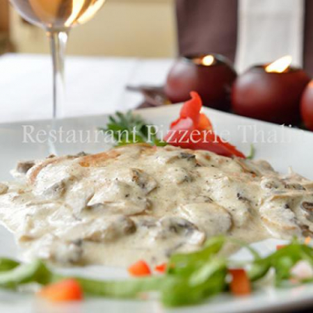Pork dishes - Pork escalope with mushrooms