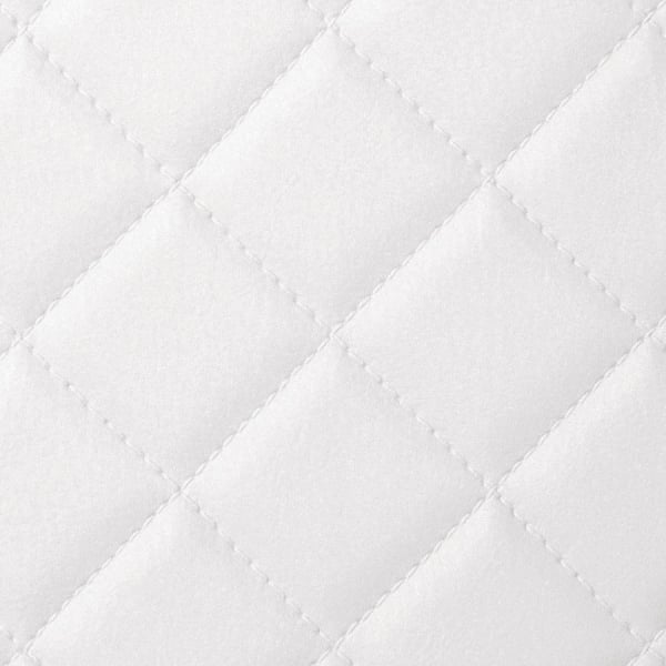 Panou decorativ 15041 ROMBO aspect matlasat 40x40, din piele alb optic mat [2]