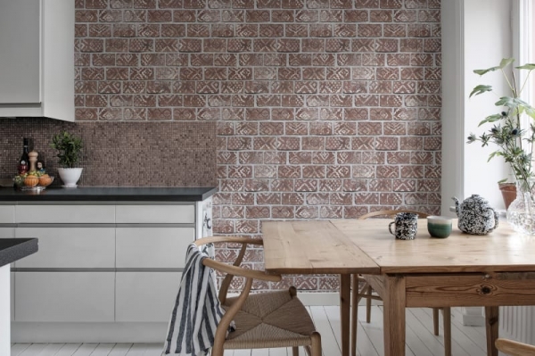 Tapet R15231- Decorated Bricks [2]
