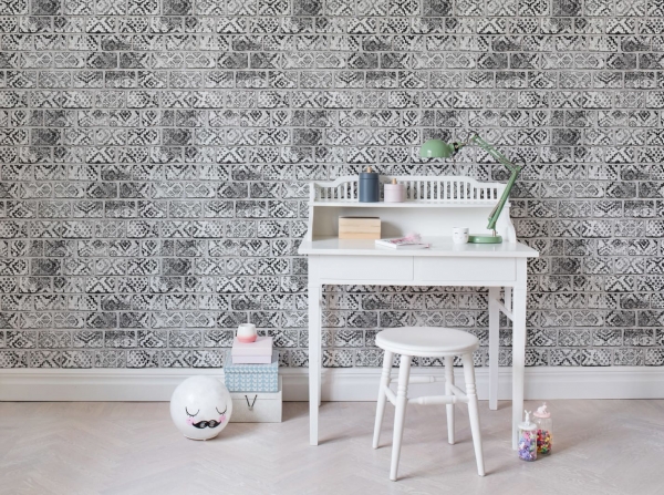 Tapet R15232- Decorated Bricks [3]