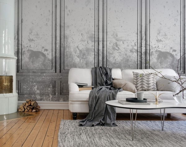 Tapet R15383 Patinated Panels Smoke [3]