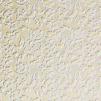 Panou decorativ 13415 FLORAL Baroque din piele 3D culoare aur alb [0]