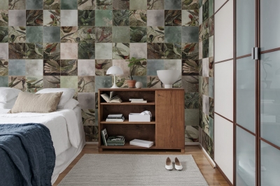 Tapet R15071- Birds of Paradise, Tiles [2]