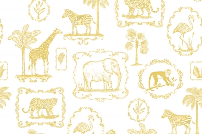 Tapet - Tapet R15272- Animal Party Yellow