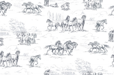 Tapet - Tapet R15591-Horse Herd