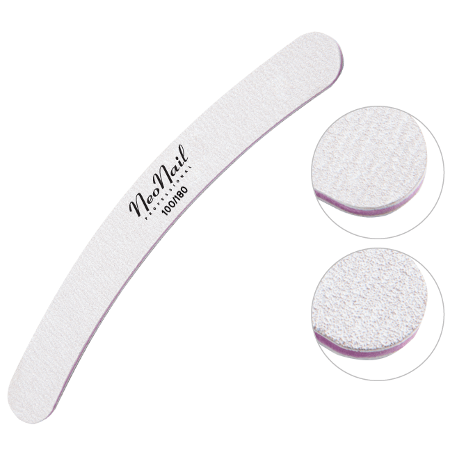 Pila Profesionala Grey Curved 100/180 - NEONAIL [1]