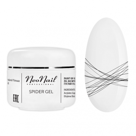 NAIL ART/ EFECTE - Spider Gel BLACK - Negru - NEONAIL