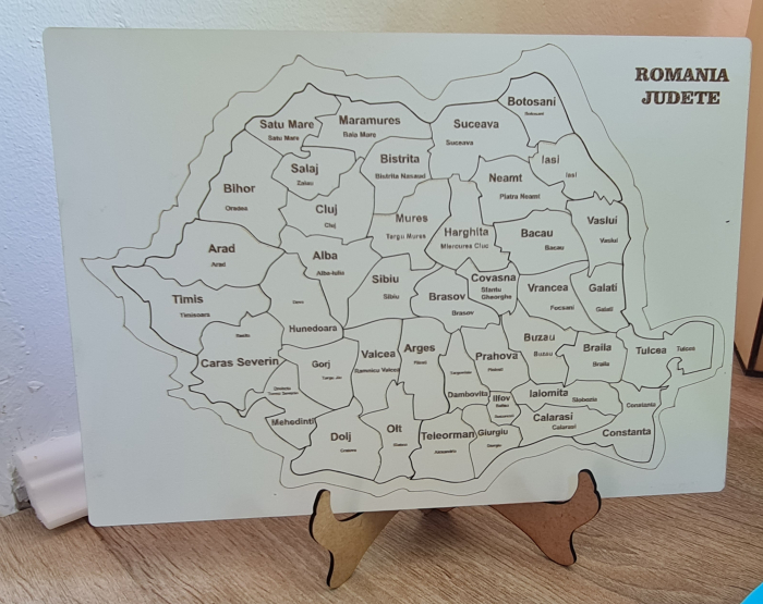 Puzzle harta Romaniei judete [2]