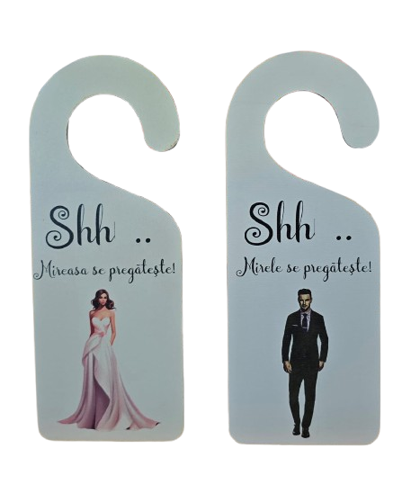 Plăcuțe personalizate pentru ușa - un detaliu amuzant și elegant pentru ziua nunții! [1]