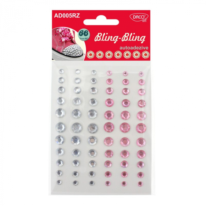Accesorii craft - AD005RZ Bling bling diamante roz DACO [1]