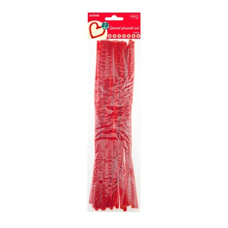 Accesorii craft - AD008R Sârmă plușată roșu DACO [1]