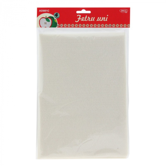 Accesorii craft - AD081C Fetru alb set 4 DACO [1]