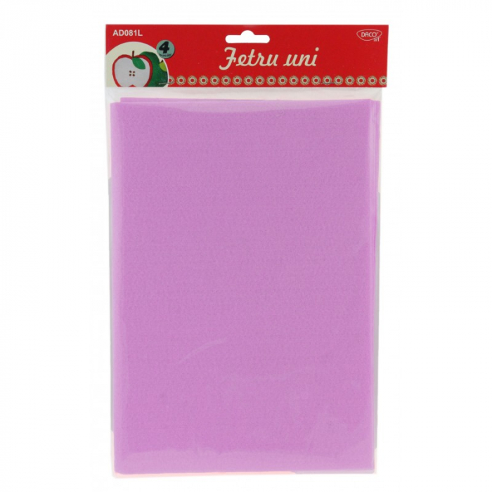 Accesorii craft - AD081L Fetru lila set 4 DACO [1]