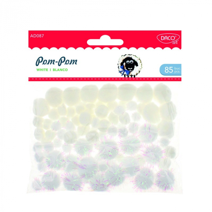 Accesorii craft - AD087 Pom-pom blanco DACO [1]
