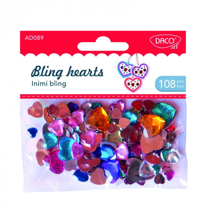 Accesorii craft - AD089 Inimi bling DACO [1]